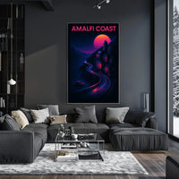 Amalfi Coast Sunset Poster