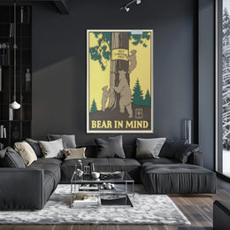 Bear in Mind: Prevent Forest Fires Poster PosterGoat