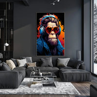 Funky Monkey Vibes Poster
