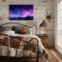 Celestial Cityscape Poster PosterGoat