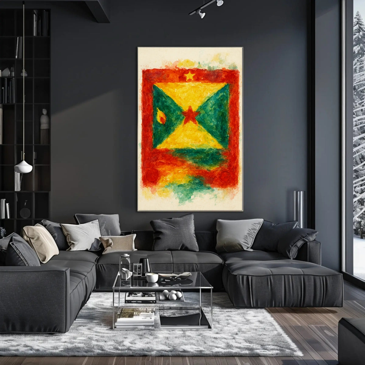 Vibrant Flag Art Poster