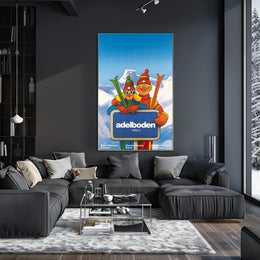 Winter Fun in Adelboden Poster PosterGoat