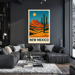 New Mexico Desert Landscape Poster