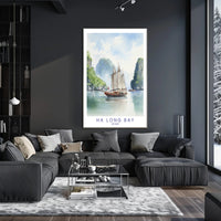 Tranquil Waters of Ha Long Bay Poster PosterGoat