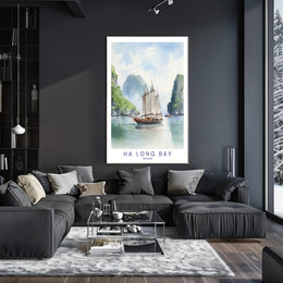 Tranquil Waters of Ha Long Bay Poster PosterGoat