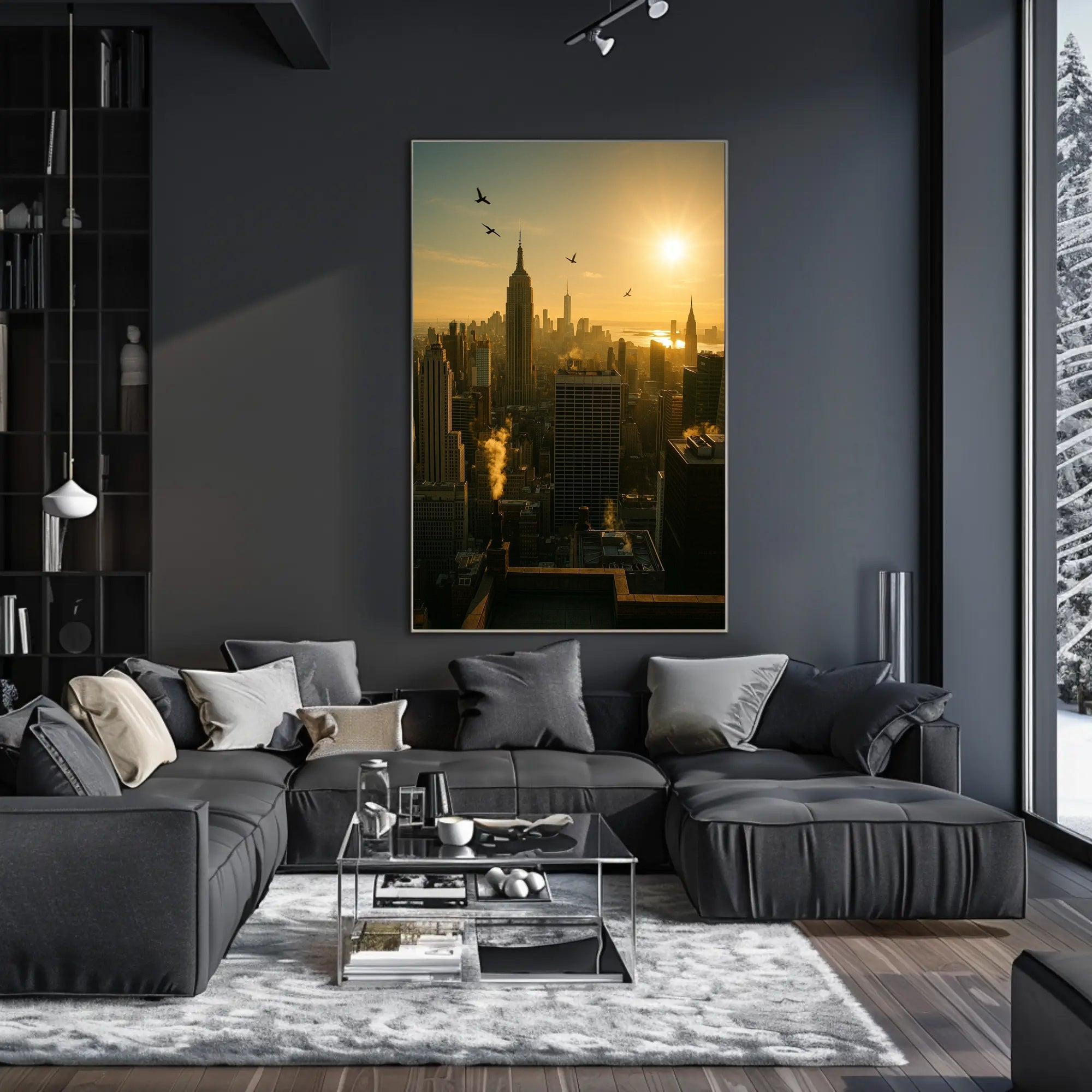 New York City Sunrise Urban or Cityscape Poster