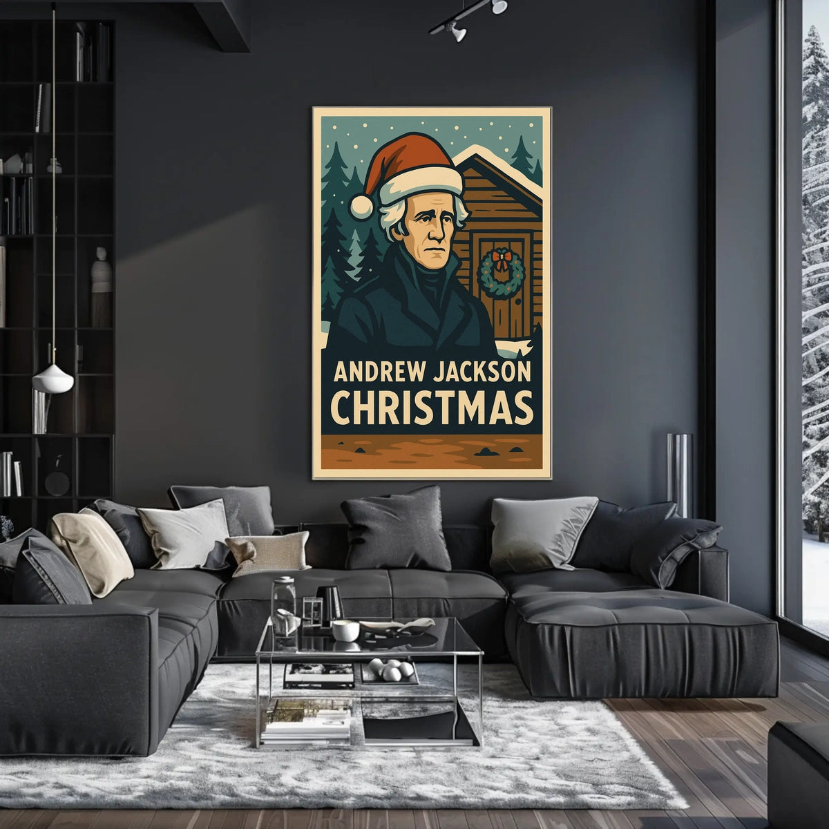 Andrew Jackson Christmas Poster
