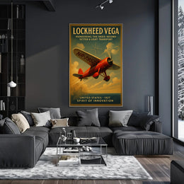 Lockheed Vega Spirit Of Innovation Vintage Poster
