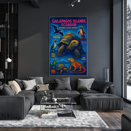 Galápagos Islands Natures Living Museum Poster