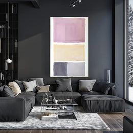 Abstract Color Blocks Modern Wall Art Print