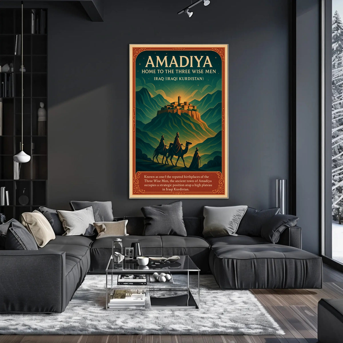 Amadiya Home to the Three Wise Men Poster