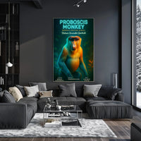 Proboscis Monkey Borneos Pristine Marvel Poster