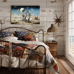 Surreal Dreamscape with Floating Spheres Fantasy or Mythology Poster
