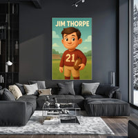 Jim Thorpe Legendary Athlete Poster