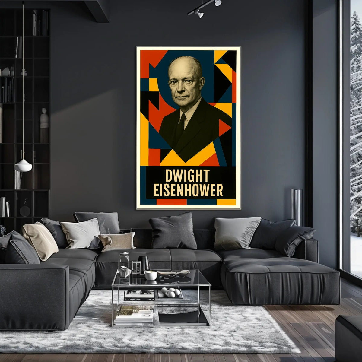Dwight D. Eisenhower 34th President of the United States Abstract Pop Poster