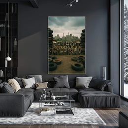 Detroit, Michigan Industrial Legacy Poster