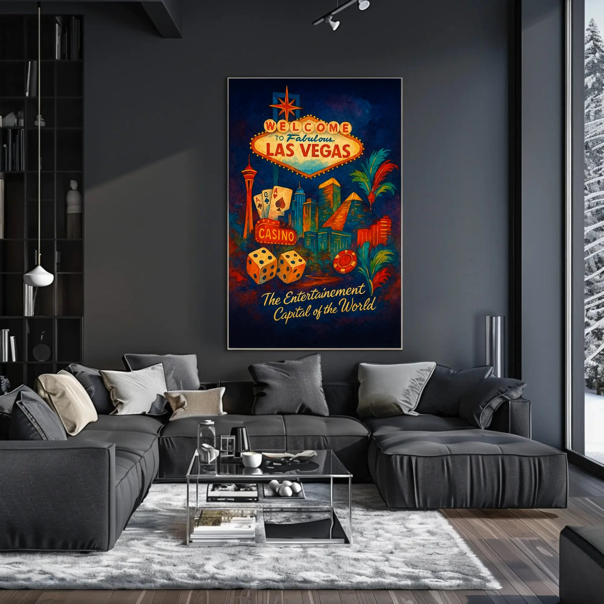 Welcome to Fabulous Las Vegas Poster for Home Decor Fans