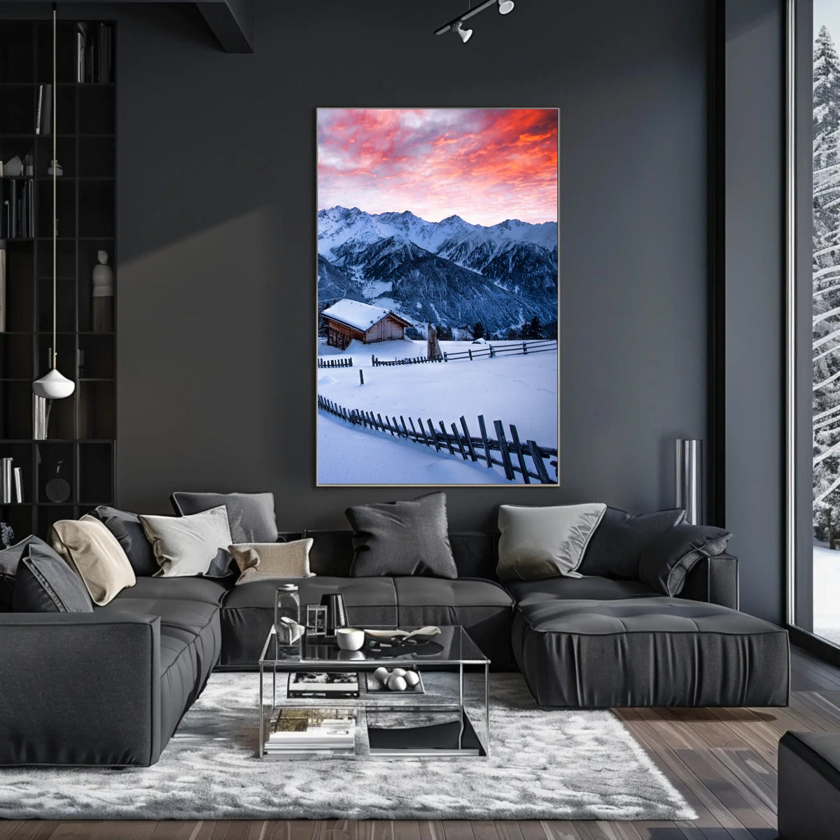 Winter Mountain Serenity Poster