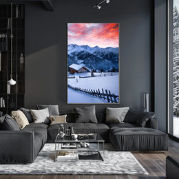 Winter Mountain Serenity Poster