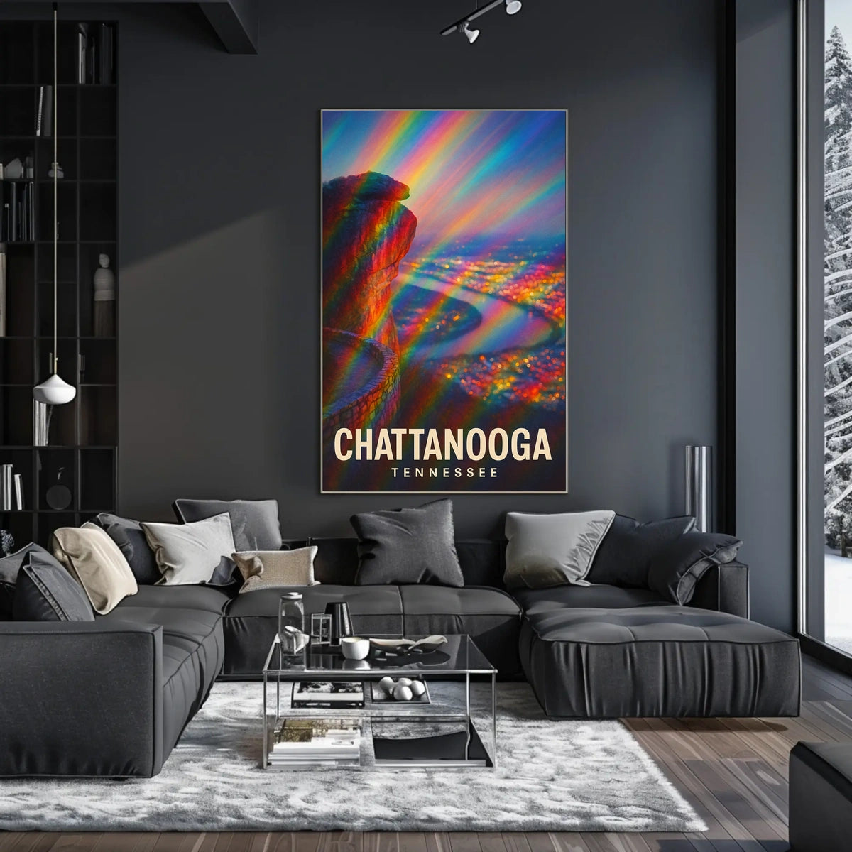 Chattanooga Tennessee Vibrant View Impressionism Poster