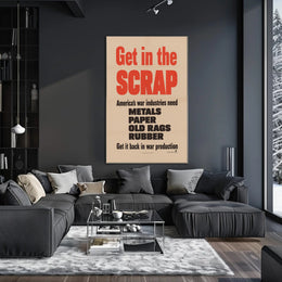 Get in the Scrap Poster PosterGoat