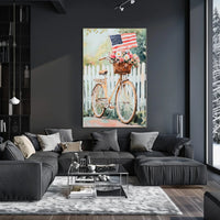 Vintage Bicycle Themed Home Decor Art Print 18x24 Poster
