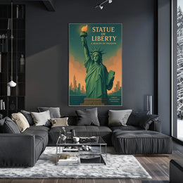 Statue of Liberty Vintage New York City Poster
