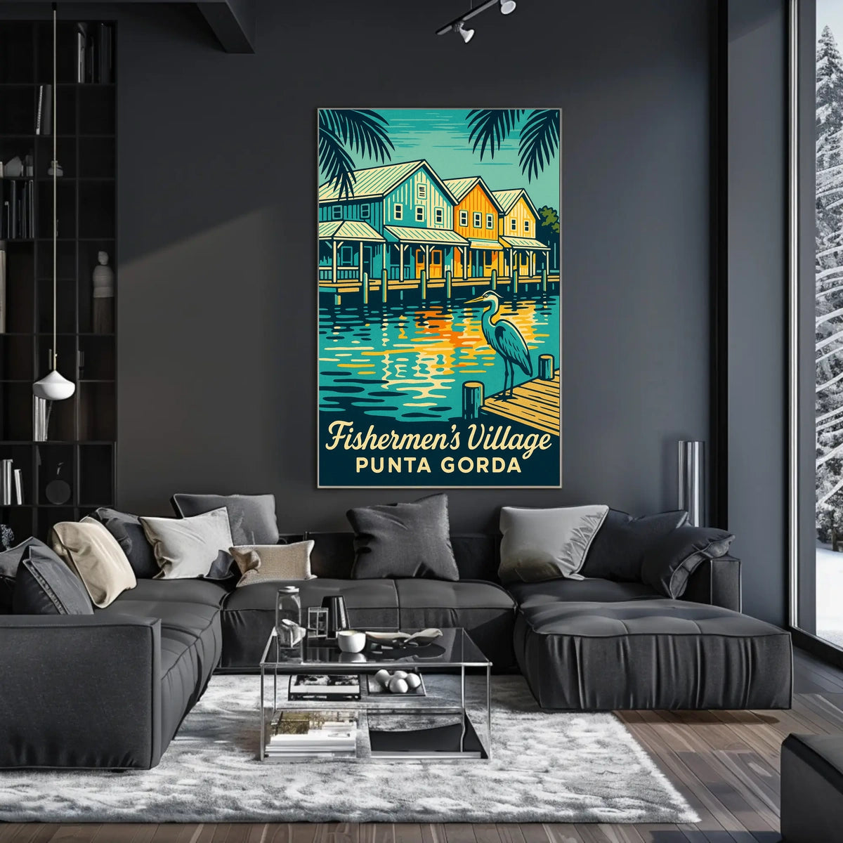 FishermenS Village Punta Gorda Poster