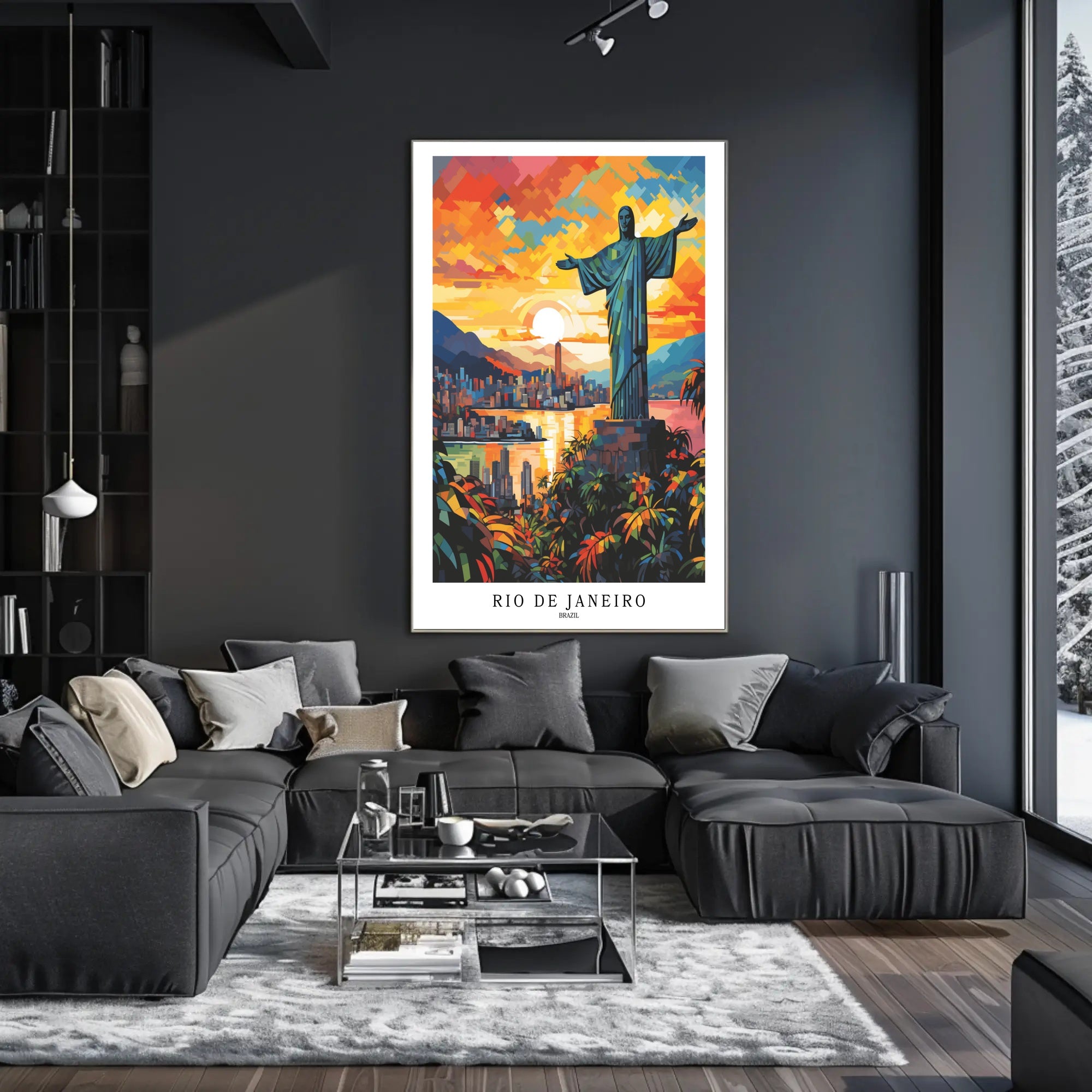 Rio de Janeiro Sunset Poster PosterGoat