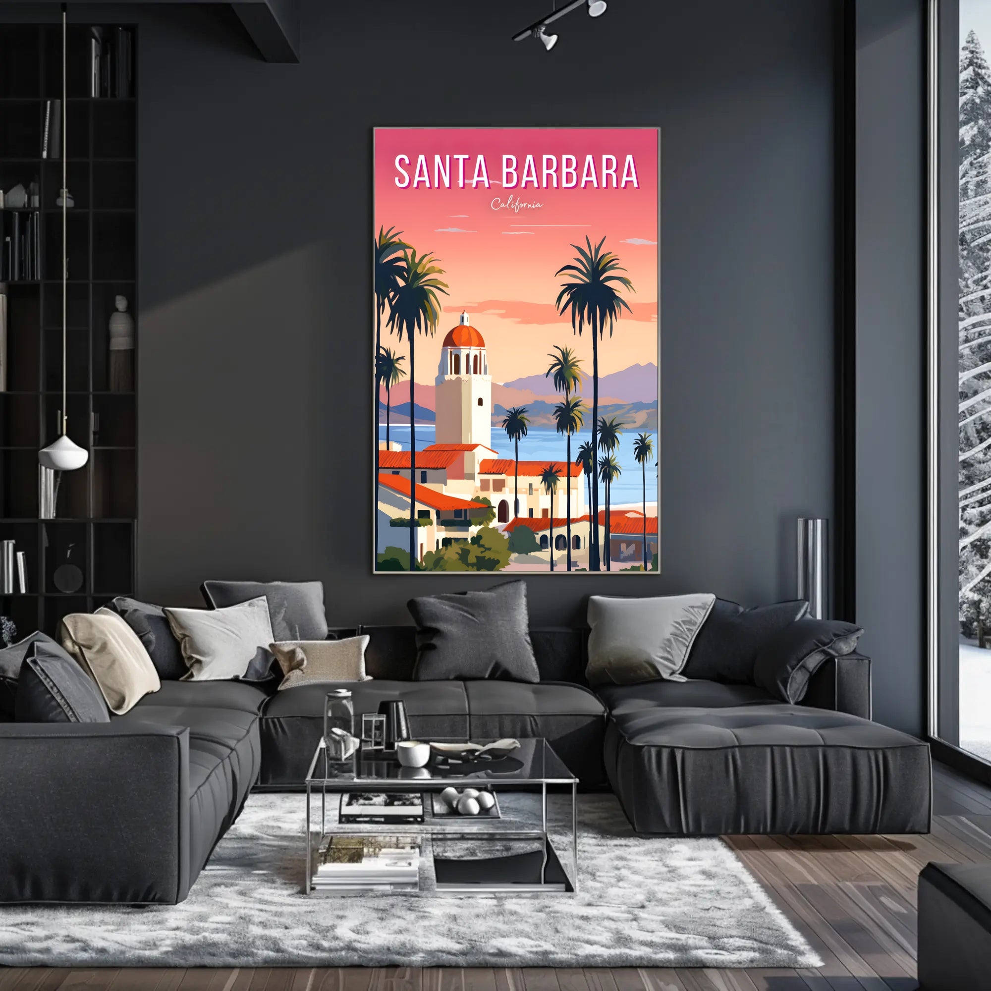 Santa Barbara Serene Escape Travel Poster