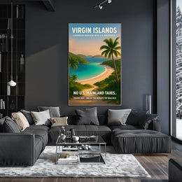 Virgin Islands Caribbean Paradise Poster