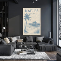 Naples Florida Coastal Serenity Poster Wall Art 18x24