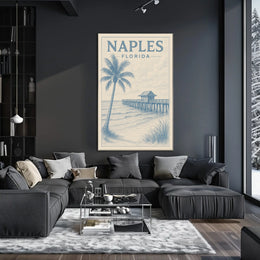 Naples Florida Coastal Serenity Poster Wall Art 18x24