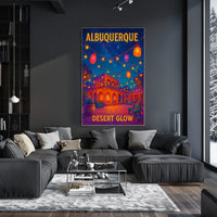Albuquerque Desert Glow Poster