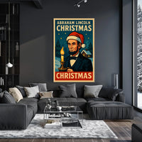 Abraham Lincoln Christmas Poster
