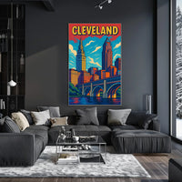 Cleveland Cityscape Poster
