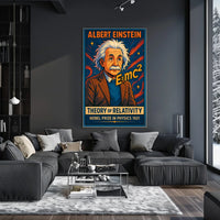 Einstein Relativity Vintage Intellectual Poster