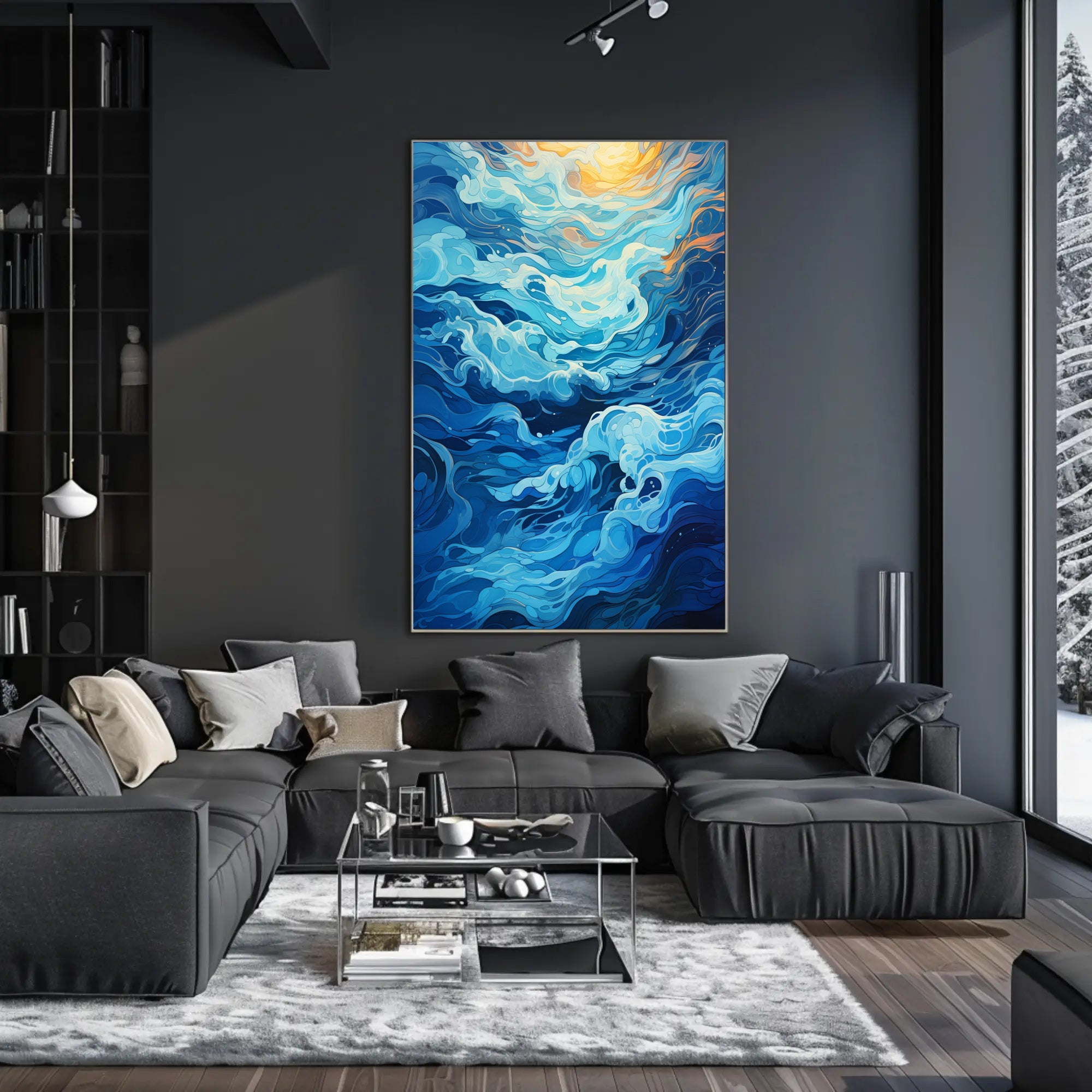 Oceanic Whirl Poster