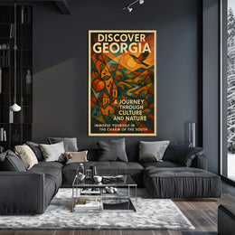 Discover Georgia A Journey Through Poster