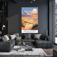 Indiana Dunes Scenic Travel Poster