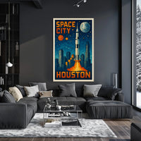 Space City Houston Poster