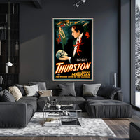Thurston Magician Vintage Poster with Mystical Supernatural Theme