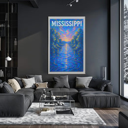 Mississippi River Serenity Poster