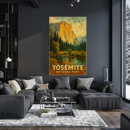 Yosemite Scenic Nature Lover Vintage Poster