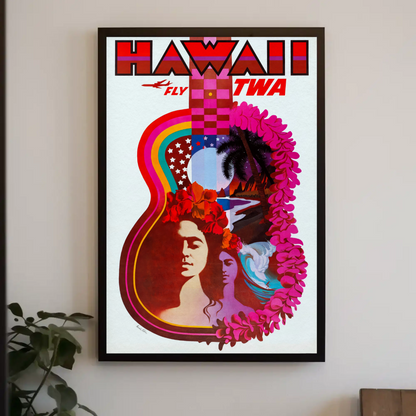 Hawaii TWA Travel Poster