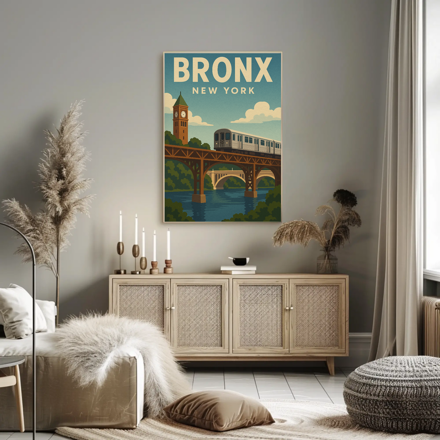 Bronx Bound: Crossing the Harlem River New York Poster