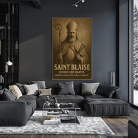 Saint Blaise Bishop And Martyr Poster