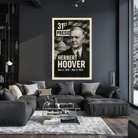 Herbert Hoover 31st President of the United States Digital Montaje Poster