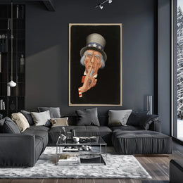 Uncle Sam "Shh" Art Print Political or Propaganda Poster
