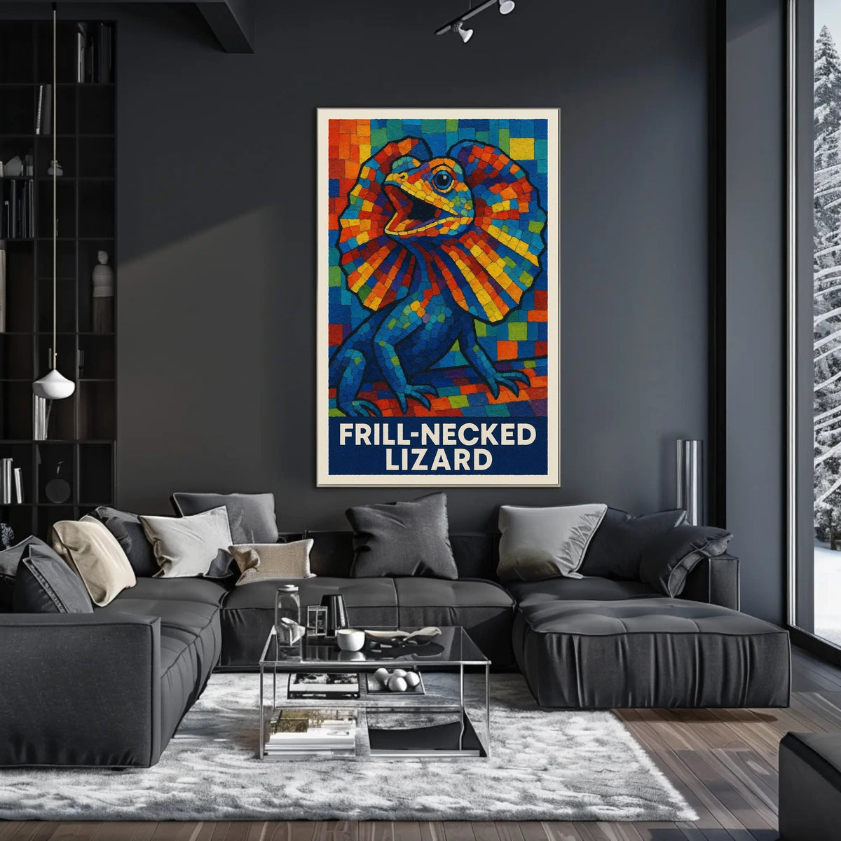 Frill-Necked Lizard Poster